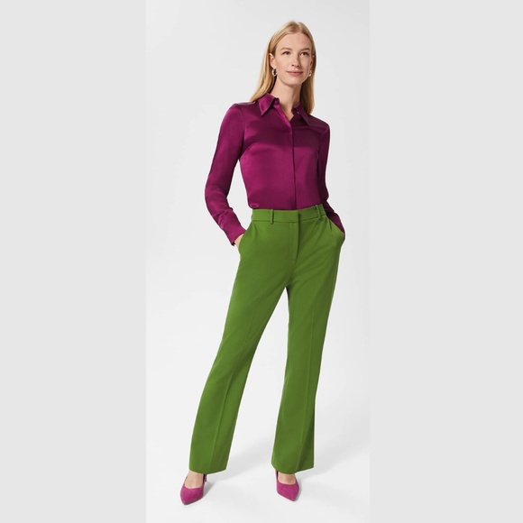 Lafayette 148 New York Green Dress Pants - Picture 2 of 9